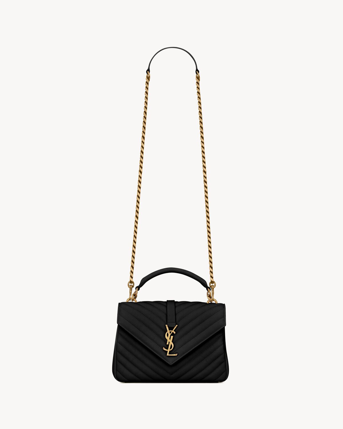 YSL College Medium in Quilted Leather - Image 1